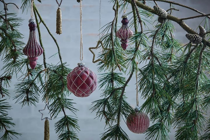 Norille 円形クリスマスオーナメント Ø11 cm, Pomegranate, ribbed Lene Bjerre
