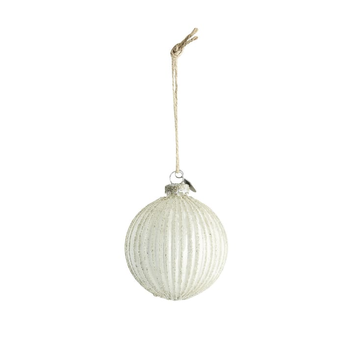 Norille クリスマス オーナメント  Ø8 cm - antique white-silver - Lene Bjerre