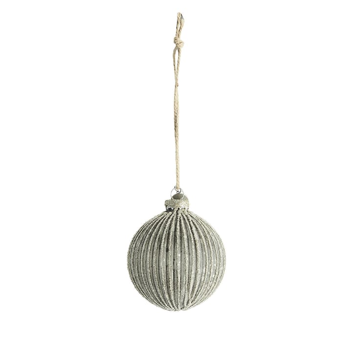 Norille クリスマス オーナメント  Ø8 cm - dark grey-silver - Lene Bjerre