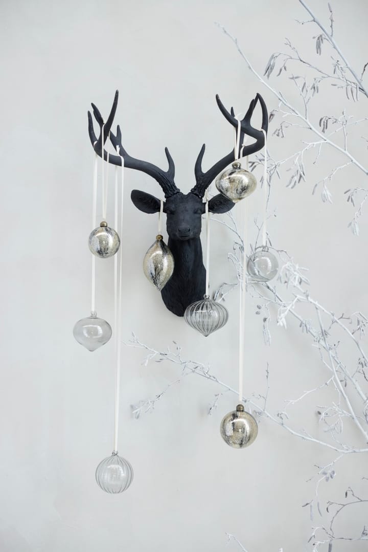 Nosille デコレーションクリスマスハンギング 12 cm, シルバーゴールド Lene Bjerre