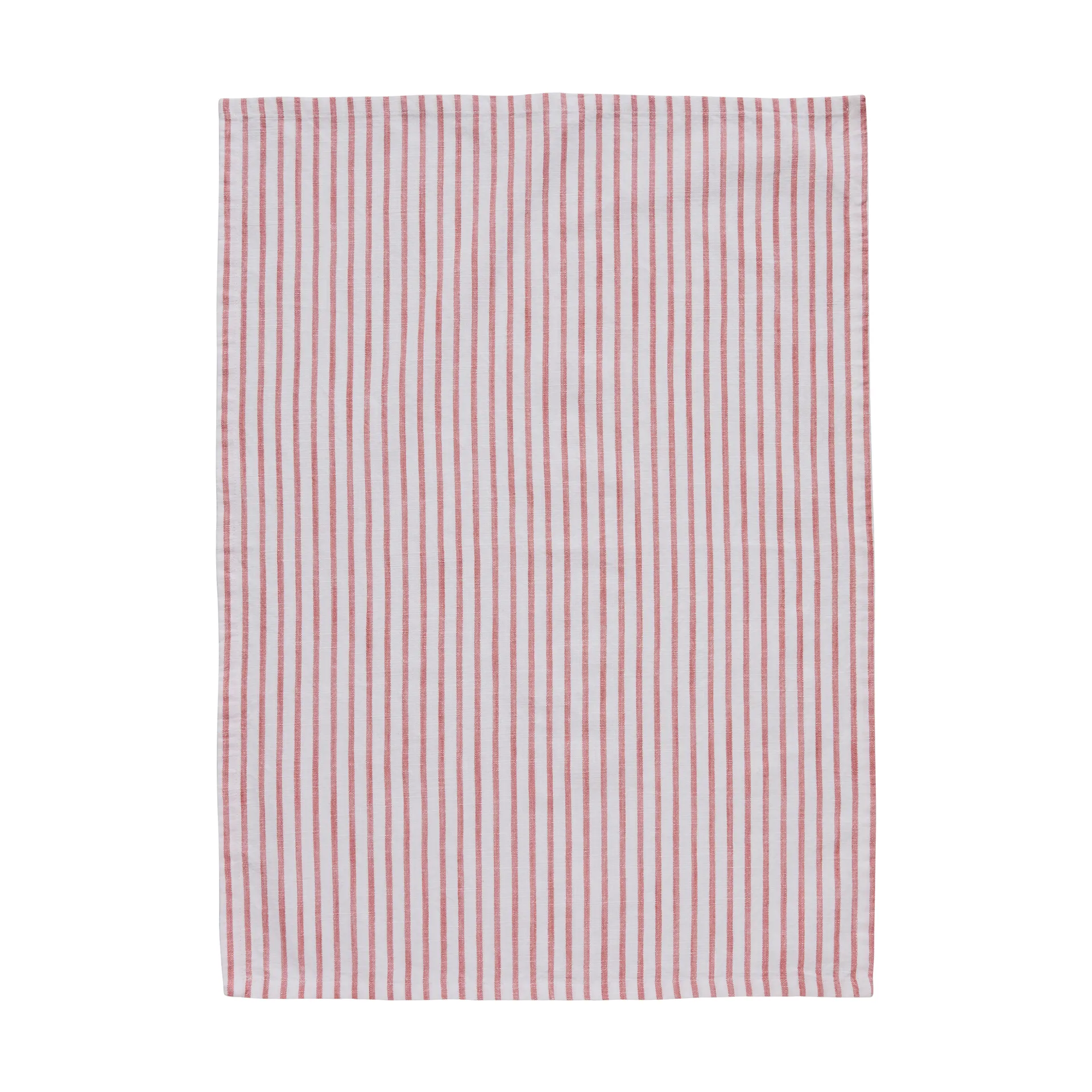 Olivia キッチンタオル 細ストライプ 50x70 cm, Off white-dark coral Lene Bjerre