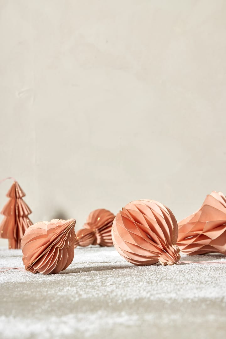 Pappia クリスマスオーナメント ツリー 15 cm, Rose Lene Bjerre
