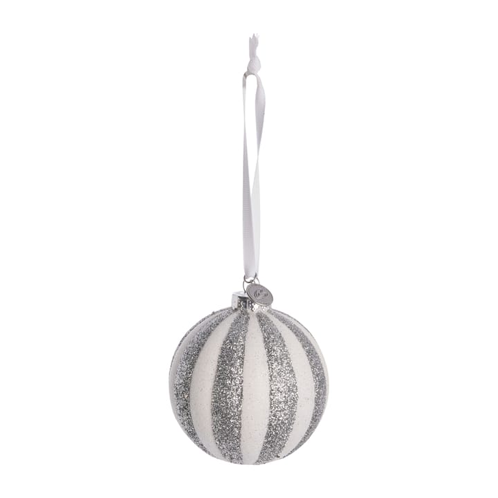 Selvie オーナメント Ø8 cm - white-silver - Lene Bjerre