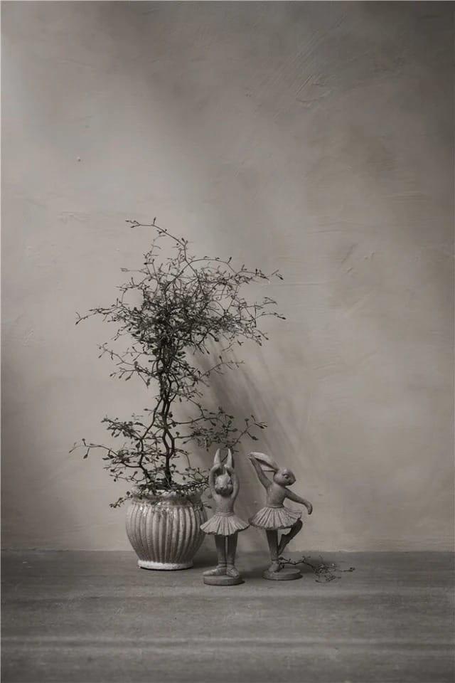Semina ポージングバニー21 cm, Grey Lene Bjerre