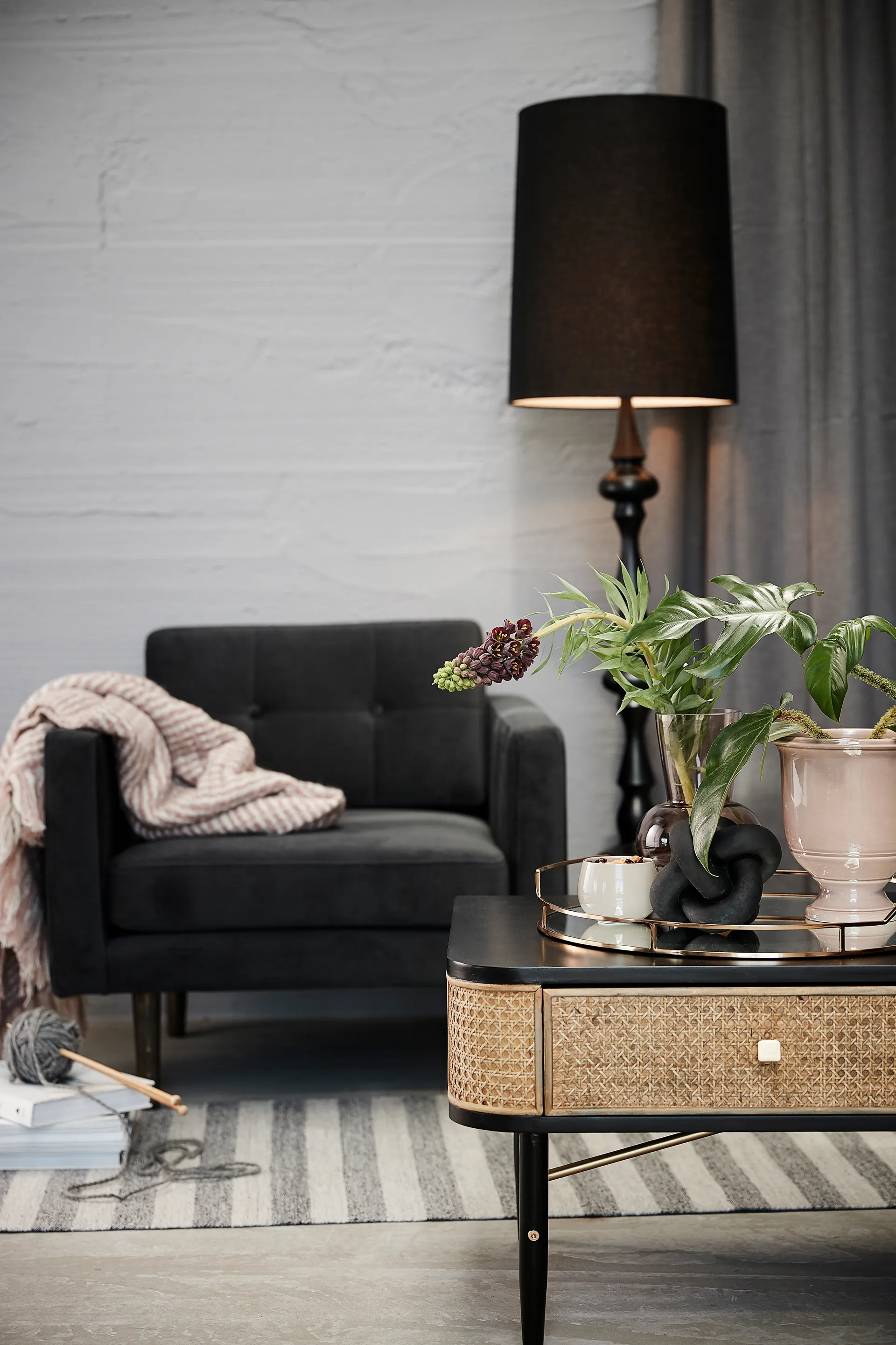 Serafina デコレーションノット 13 cm, Black Lene Bjerre