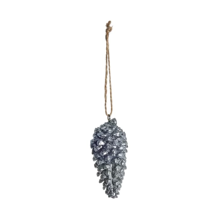 Serafina パインコーン ハンギングデコレーション 8.2 cm - Antique silver - Lene Bjerre