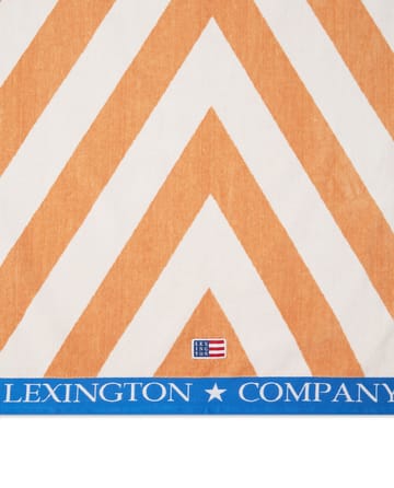 グ�ラフィックコットンヴェロア ビーチタオル 100x180 cm - Beige-white-blue - Lexington | レキシントン