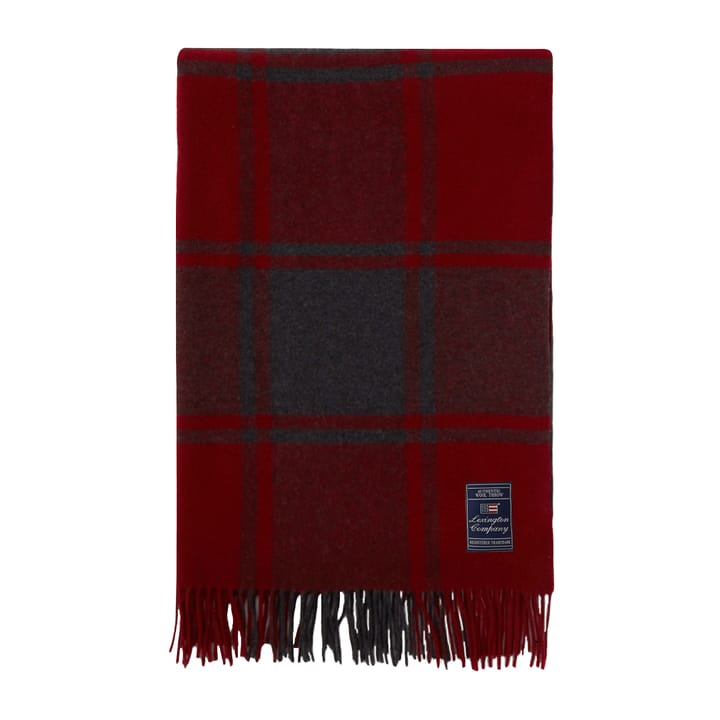 チェックリサイクルブランケット 130x170 cm, Red-dark grey Lexington | レキシントン