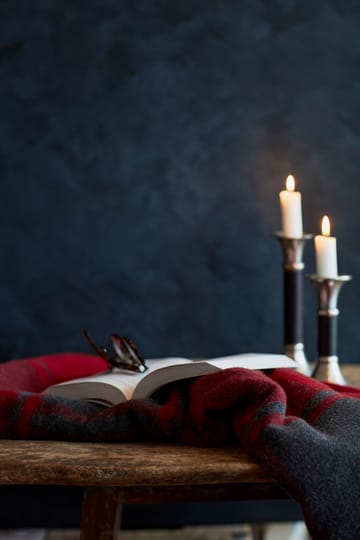チェックリサイクルブランケット 130x170 cm - Red-dark grey - Lexington | レキシントン