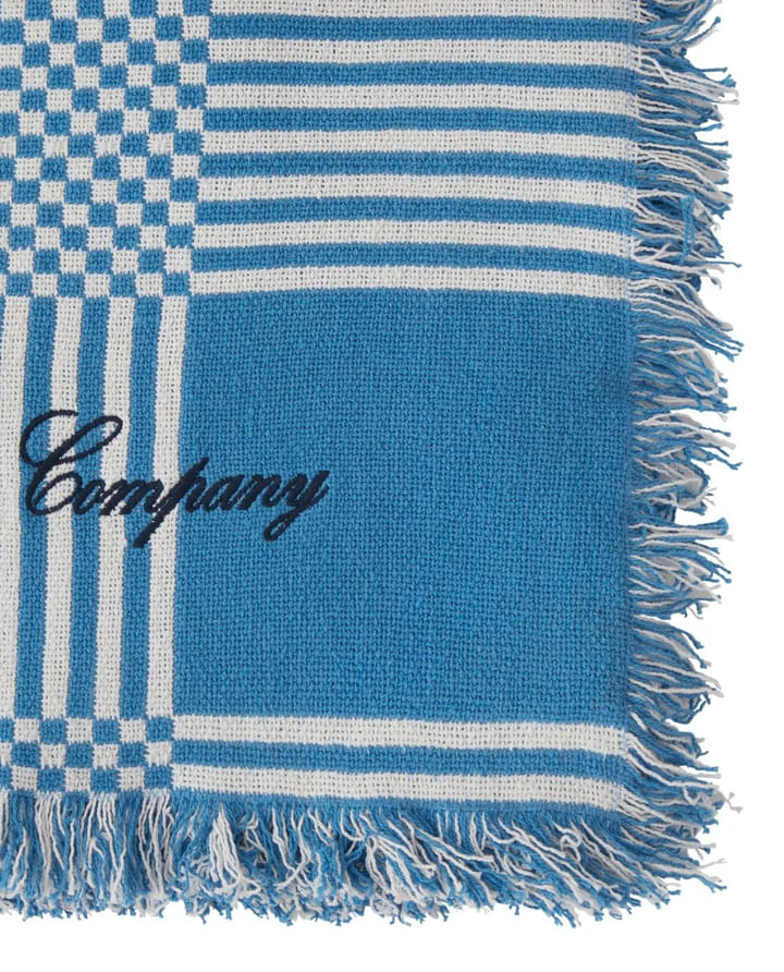 チェック リサイクルコットン ピクニックブランケット 150x150 cm, Blue Lexington | レキシントン