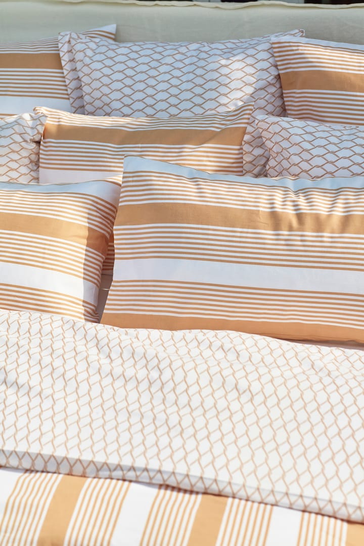 ストライプ コットンサテン ベッドセット 150x210 cm, Beige-white Lexington | レキシントン