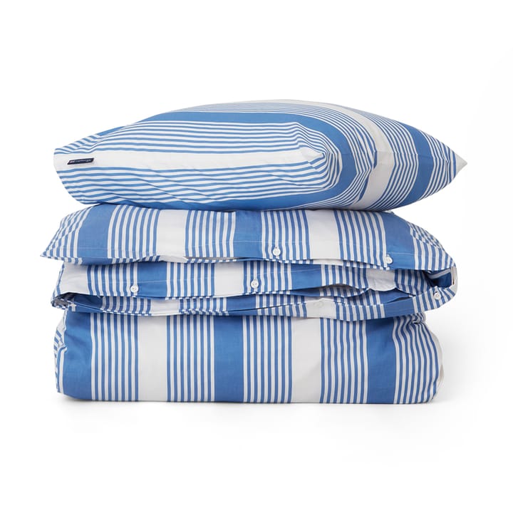ストライプ コットンサテン ベッドセット 150x210 cm, Blue-white Lexington | レキシントン