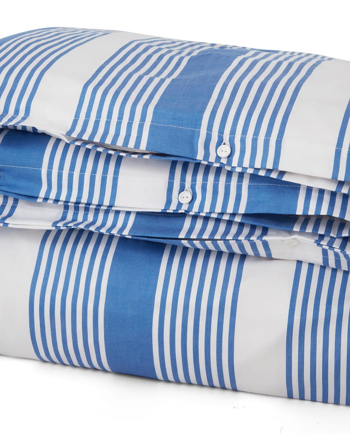 ストライプ コットンサテン ベッドセット 150x210 cm, Blue-white Lexington | レキシントン