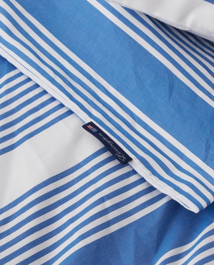 ストライプ コットンサテン ベッドセット 150x210 cm, Blue-white Lexington | レキシントン