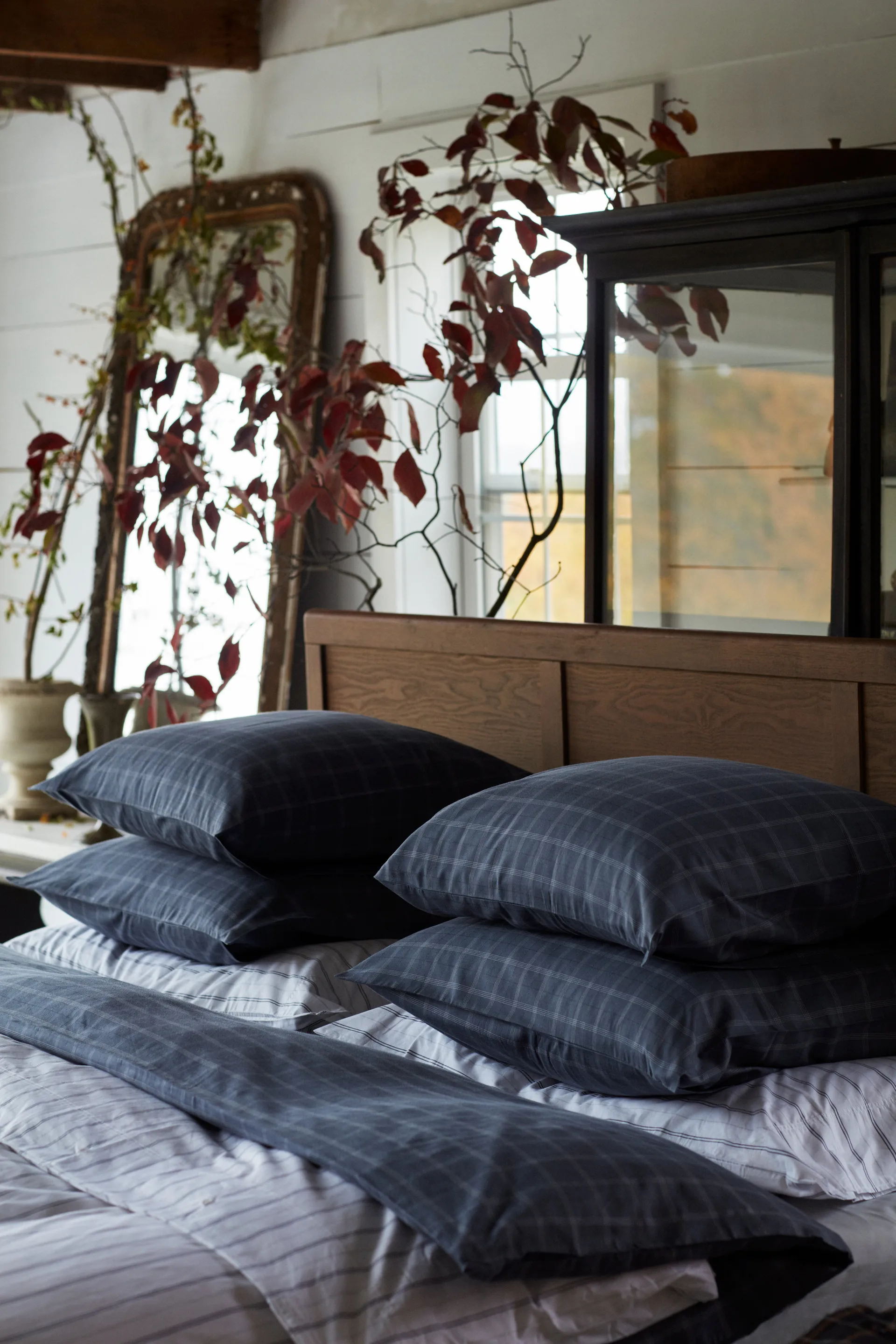 チェック ピンポイント オックスフォード 布団カバー 150x210 cm, Dove Lexington | レキシントン