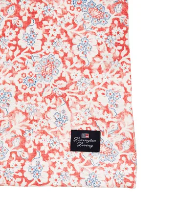 花柄 リサイクルコットン テーブルクロス 150x250 cm - Coral - Lexington | レキシントン