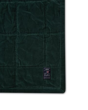 コットンベルベット キルトベッドスプレッド 160x240 cm - Green - Lexington | レキシントン