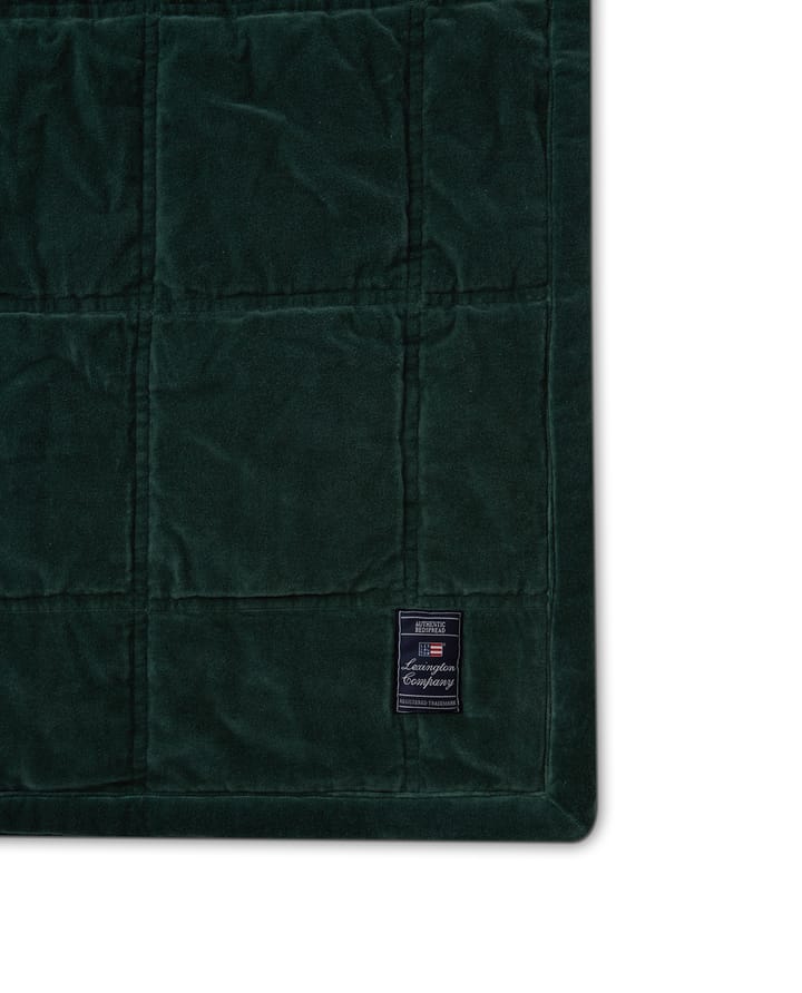 コットンベルベット キルトベッドスプレッド 160x240 cm, Green Lexington | レキシントン