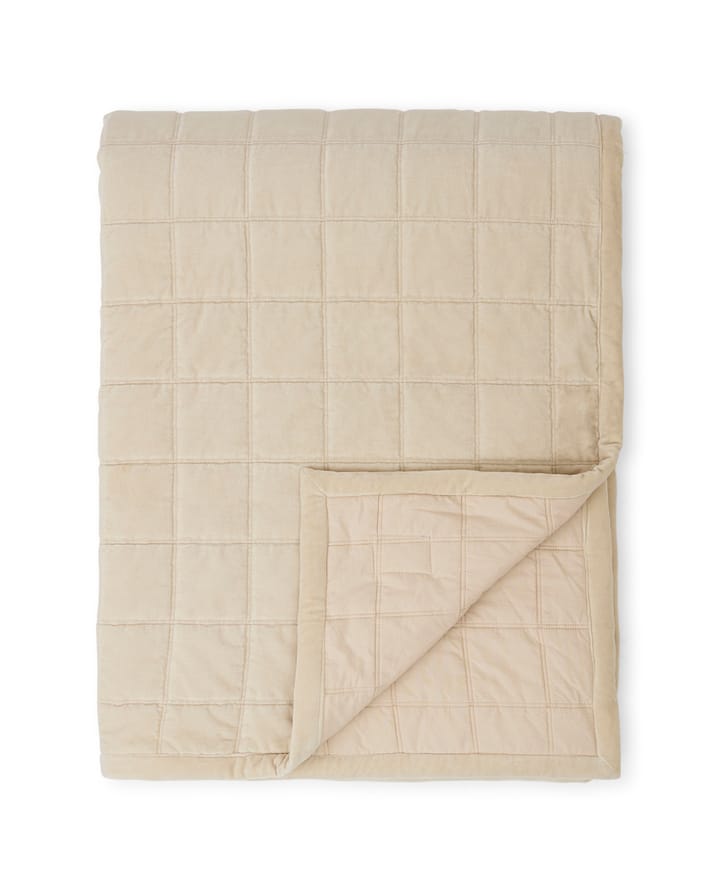 コットンベルベット キルトベッドスプレッド 160x240 cm, Light beige Lexington | レキシントン