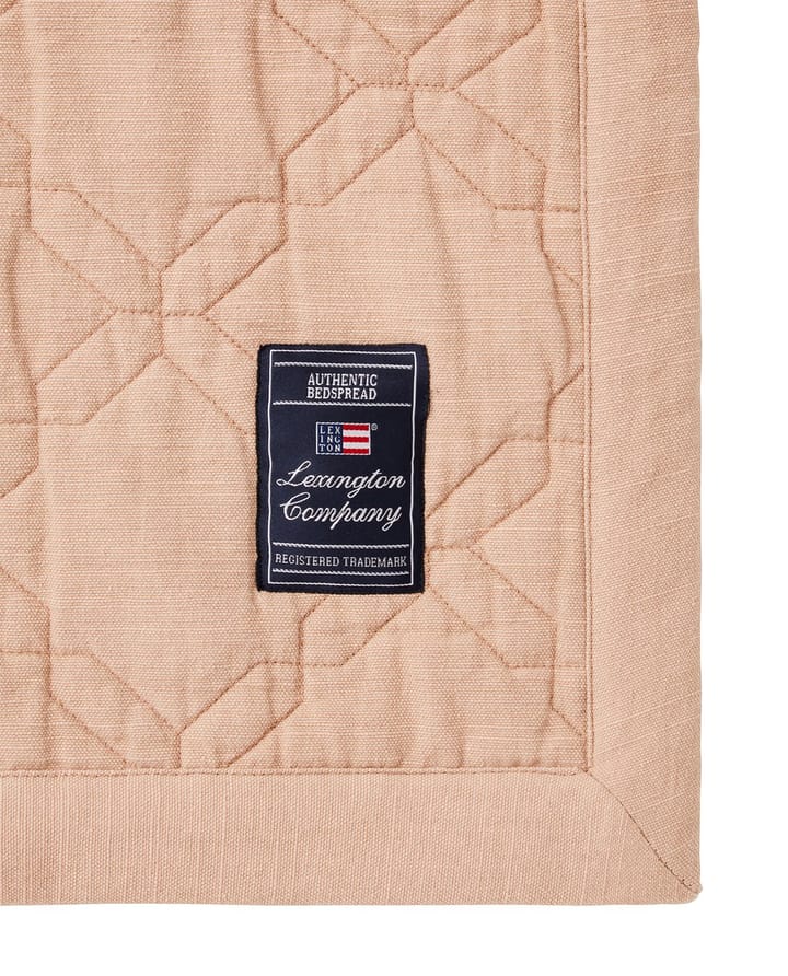 キルト リサイクルコットン ベッドスプレッド 260x240 cm, Beige Lexington | レキシントン