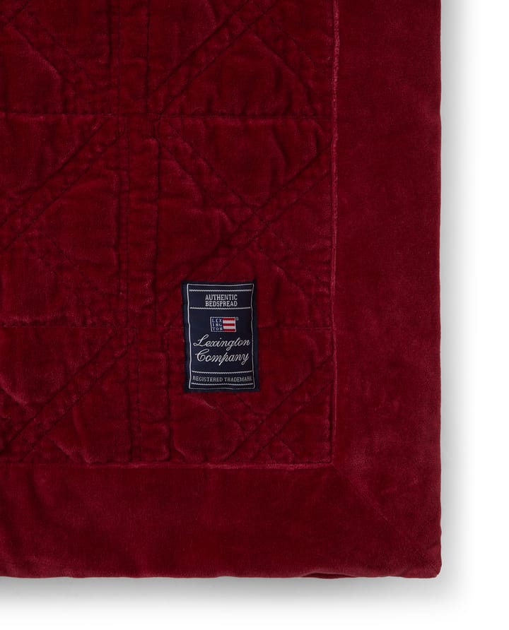 キ�ルト オーガニックコットン ベルベット ベッドスプレッド 260x240 cm, Red Lexington | レキシントン