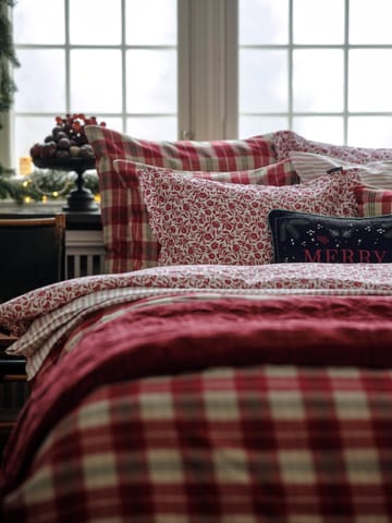 キルト オーガニックコットン ベルベット ベッドスプレッド 260x240 cm - Red - Lexington | レキシントン