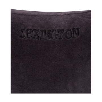 ストライプ オーガニックコットン ベルベット クッション 30x40 cm - Dark grey-light beige - Lexington | レキシントン