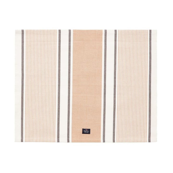 ストライプ オーガニックコットン テーブルクロス 40x50 cm, Beige Lexington | レキシントン