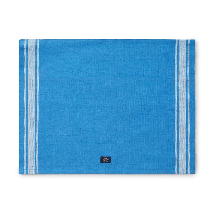 コットンジュートランチョンマット & サイドストライプ 40x50 cm, Blue-white Lexington | レキシントン