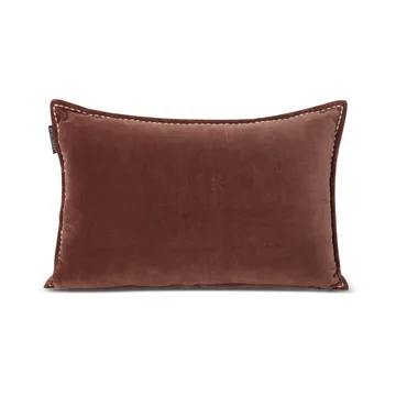 ロゴ メッセージ オーガニックコットン ベルベット クッションカバー 40x60 cm - Brown - Lexington | レキシントン