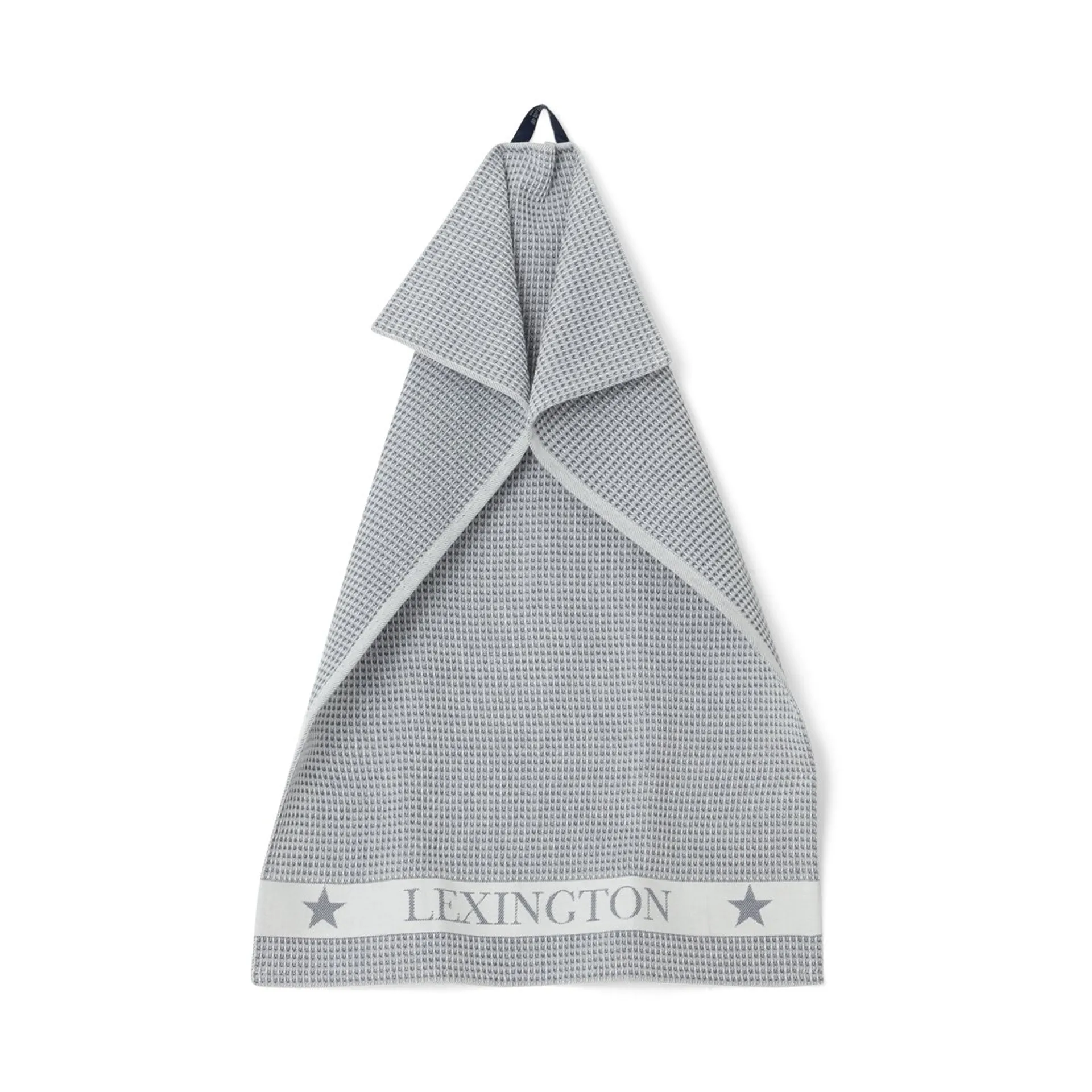 コットン ワッフル キッチンタオル 45x70 cm, Dark grey-white Lexington | レキシントン