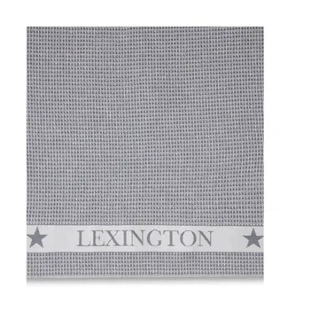 コットン ワッフル キッチンタオル 45x70 cm - Dark grey-white - Lexington | レキシントン