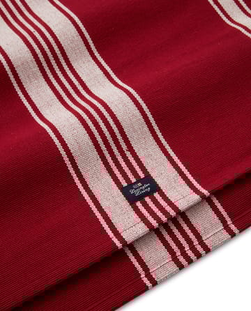 ストライプ オーガニックコットン リブ テーブルランナー 50x250 cm - Red-white - Lexington | レキシントン