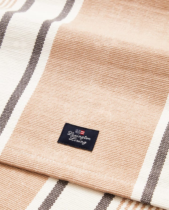ストライプ オーガニックコットン テーブルランナー 50x250 cm, White-beige Lexington | レキシントン