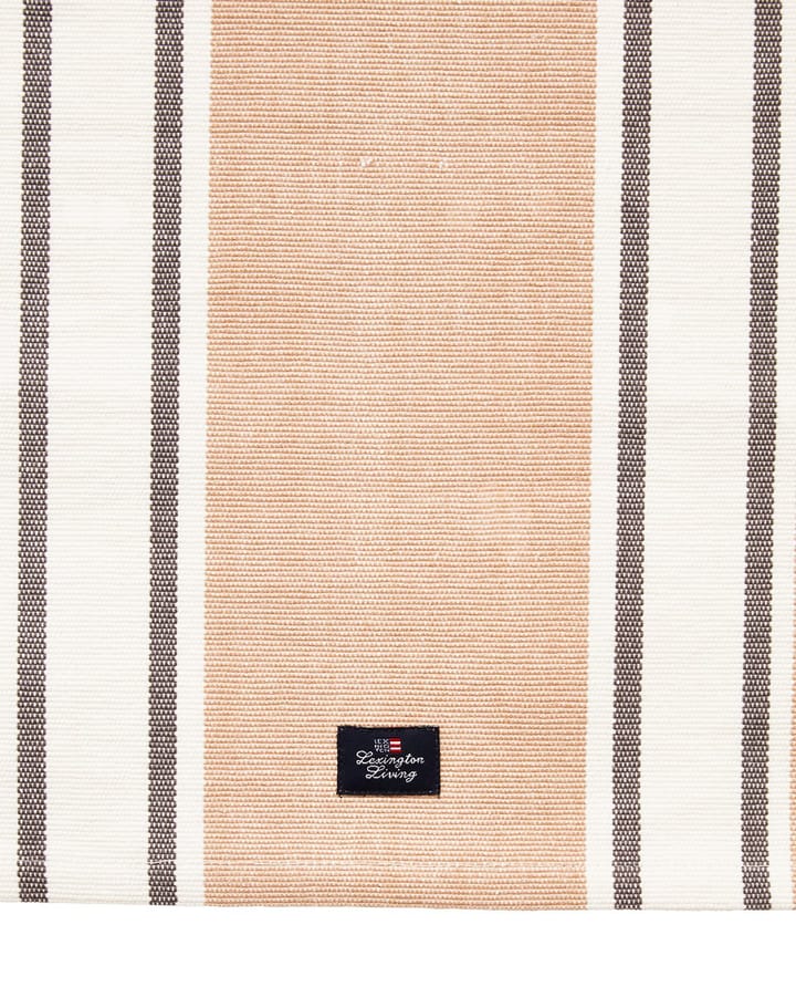 ストライプ オーガニッ�クコットン テーブルランナー 50x250 cm, White-beige Lexington | レキシントン