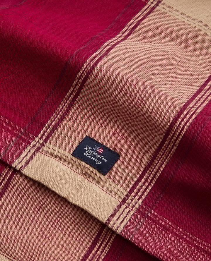 チェック リネンコットン ランナー 50x350 cm, Red-beige Lexington | レキシントン
