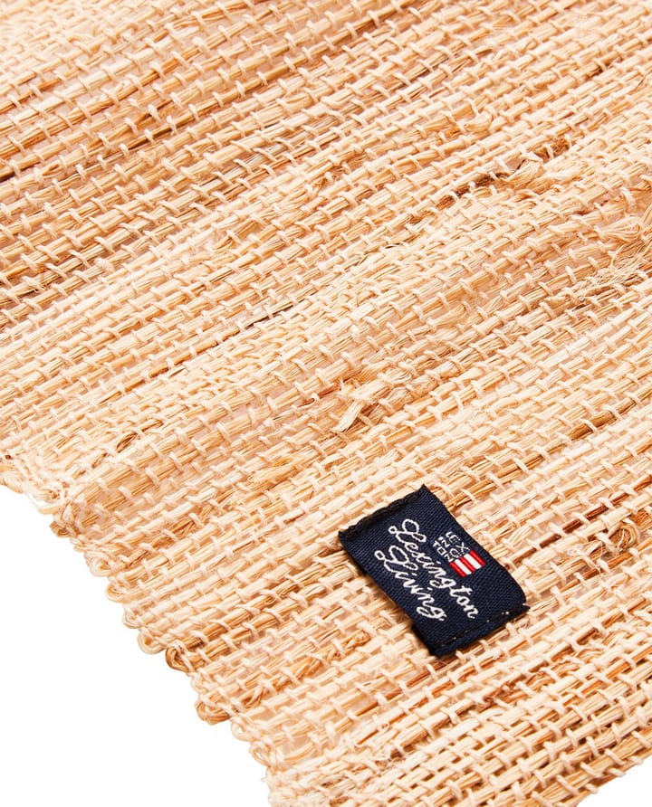 手織り 麻/ラミー プレースマット 50x36 cm, Natural Lexington | レキシントン