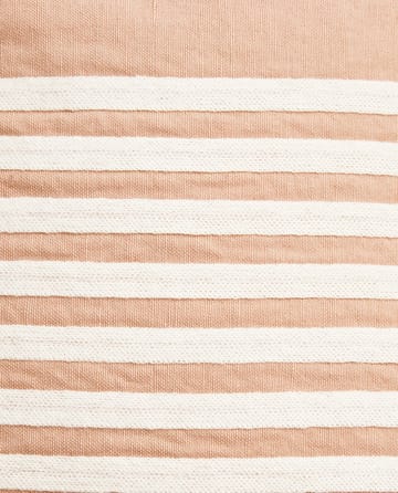 刺繍 ストライプ リネン/コットン クッションカバー 50x50 cm - Beige-white - Lexington | レキシントン