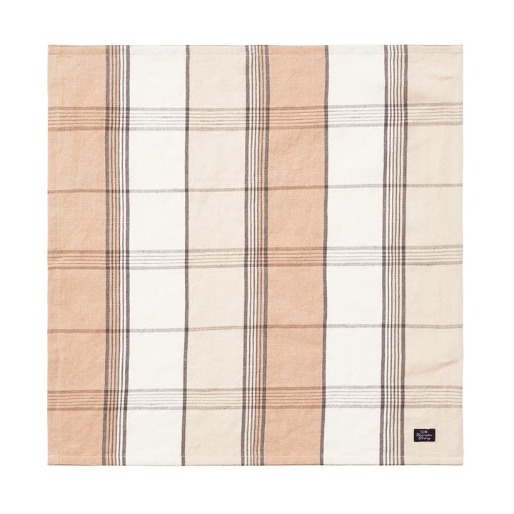 チェック リネン/コットン ナプキン 50x50 cm, Beige Lexington | レキシントン