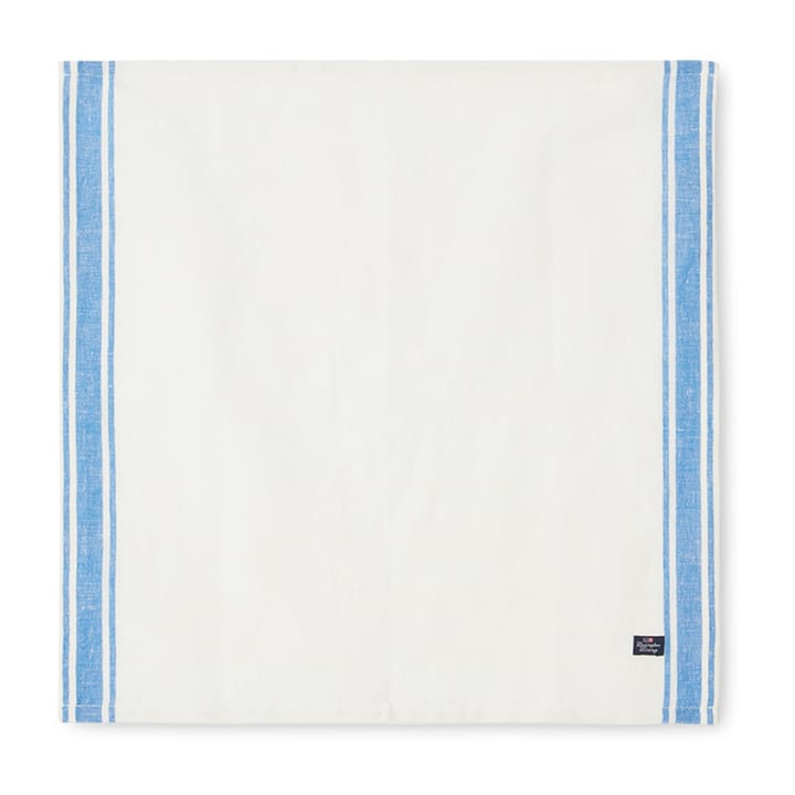 リネンコットンサイド ストライプ ナプキン 50x50 cm, Blue-white Lexington | レキシントン