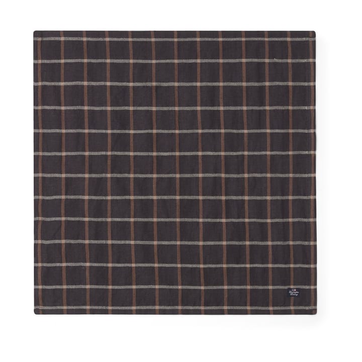 チェック コットン リネン ナプキン 50x50 cm - Dark grey-beige - Lexington | レキシントン