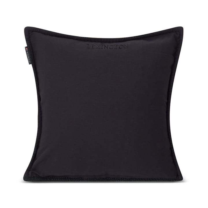 リブ ウール コットン ミックス クッションカバー 50x50 cm, Dark grey Lexington | レキシントン