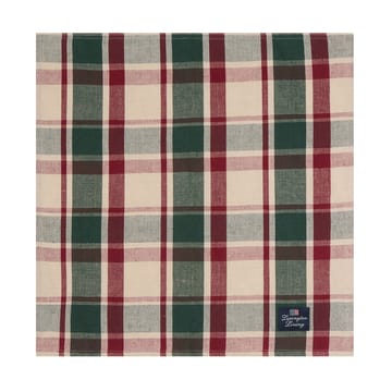 チェック リネン/コットンナプキン 50x50 cm - Green-red-beige - Lexington | レキシントン