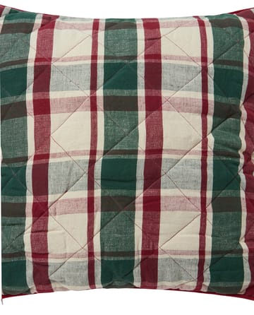 チェック キルトリネン / コットン クッションカバー 50x50 cm - Green-red-beige - Lexington | レキシントン