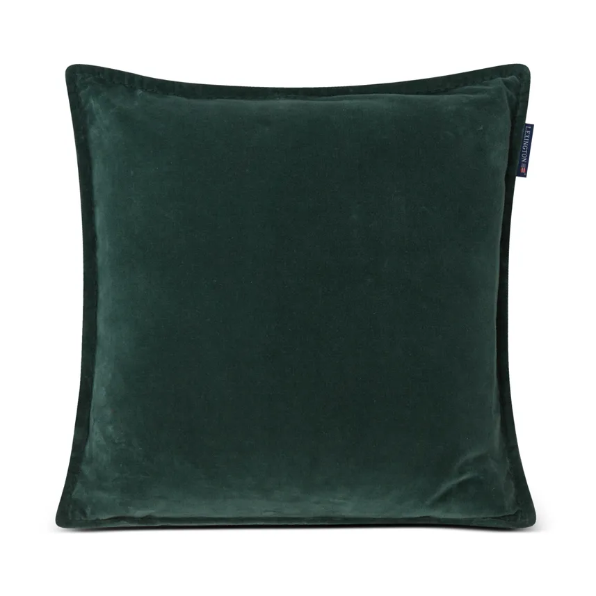ベルベットクッションカバー & エッジ 50x50 cm, Green Lexington | レキシントン