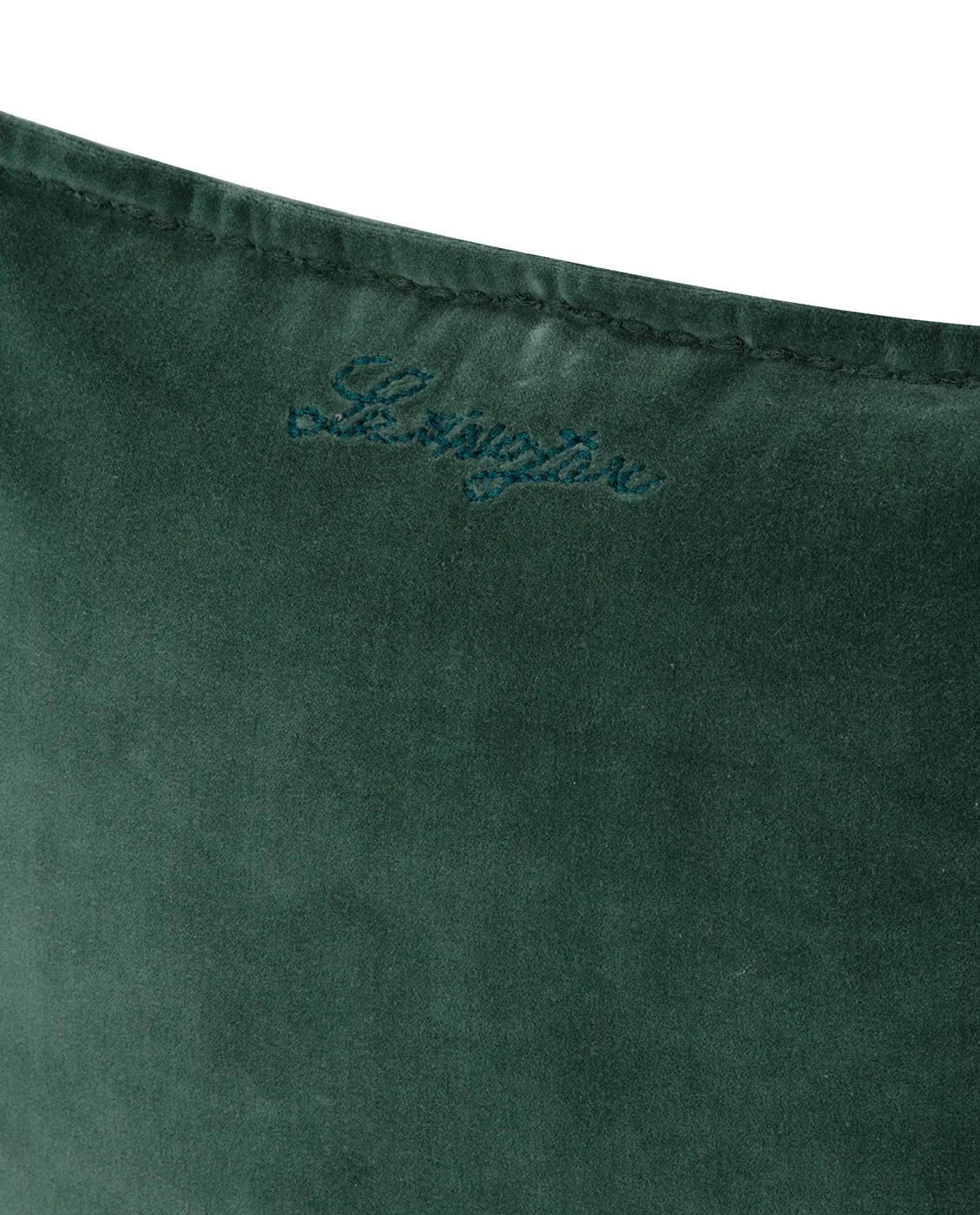 ベルベットクッションカバー & エッジ 50x50 cm, Green Lexington | レキシントン