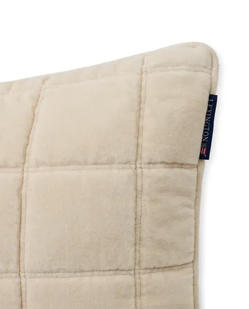 コットンベルベット キルト ピローケース 50x50 cm - Light beige - Lexington | レキシントン