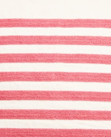 刺繍 ストライプ リネン/コットン クッションカバー 50x50 cm - Off White-red - Lexington | レキシントン