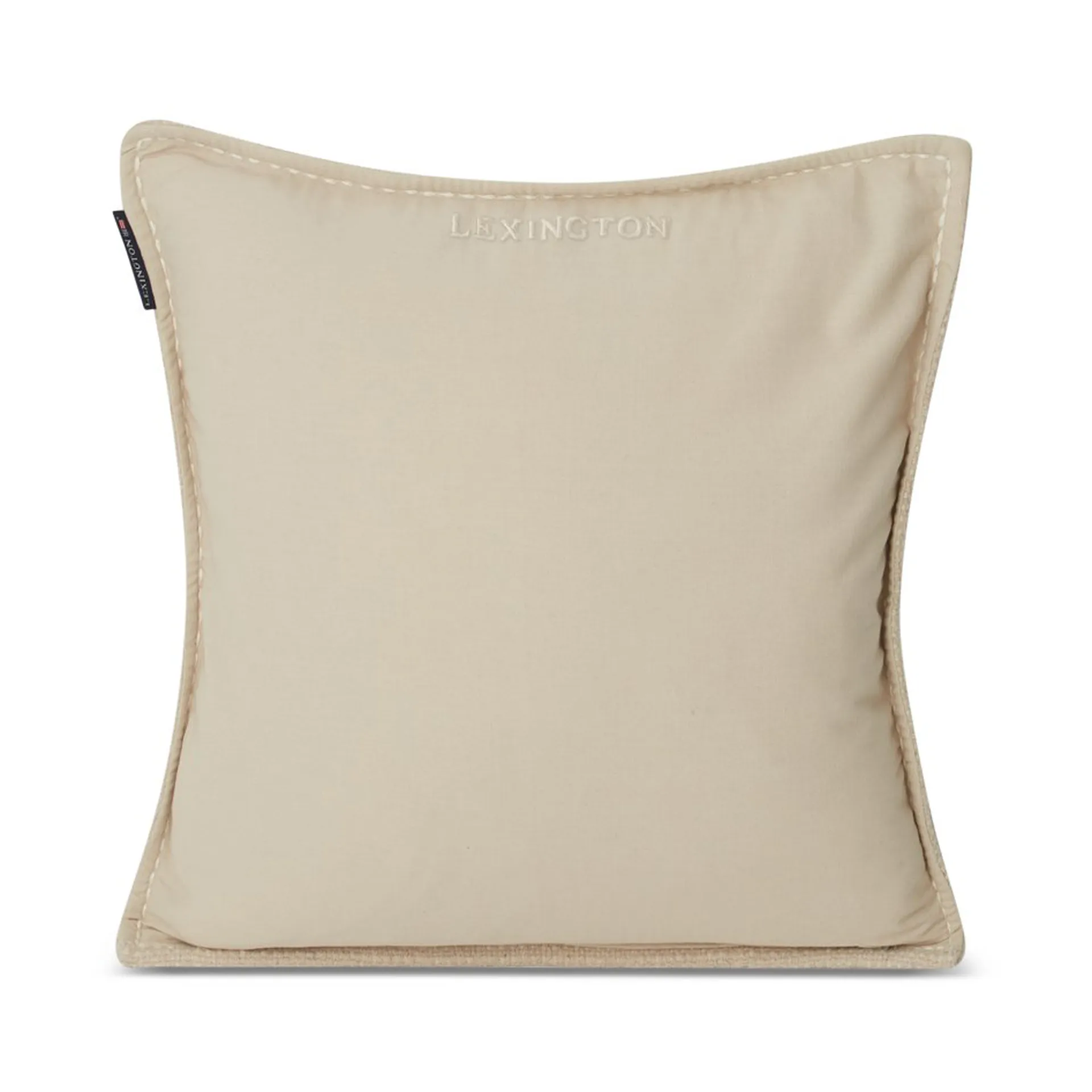 リブ ウール コットン ミックス クッションカバー 50x50 cm, Off-white Lexington | レキシントン