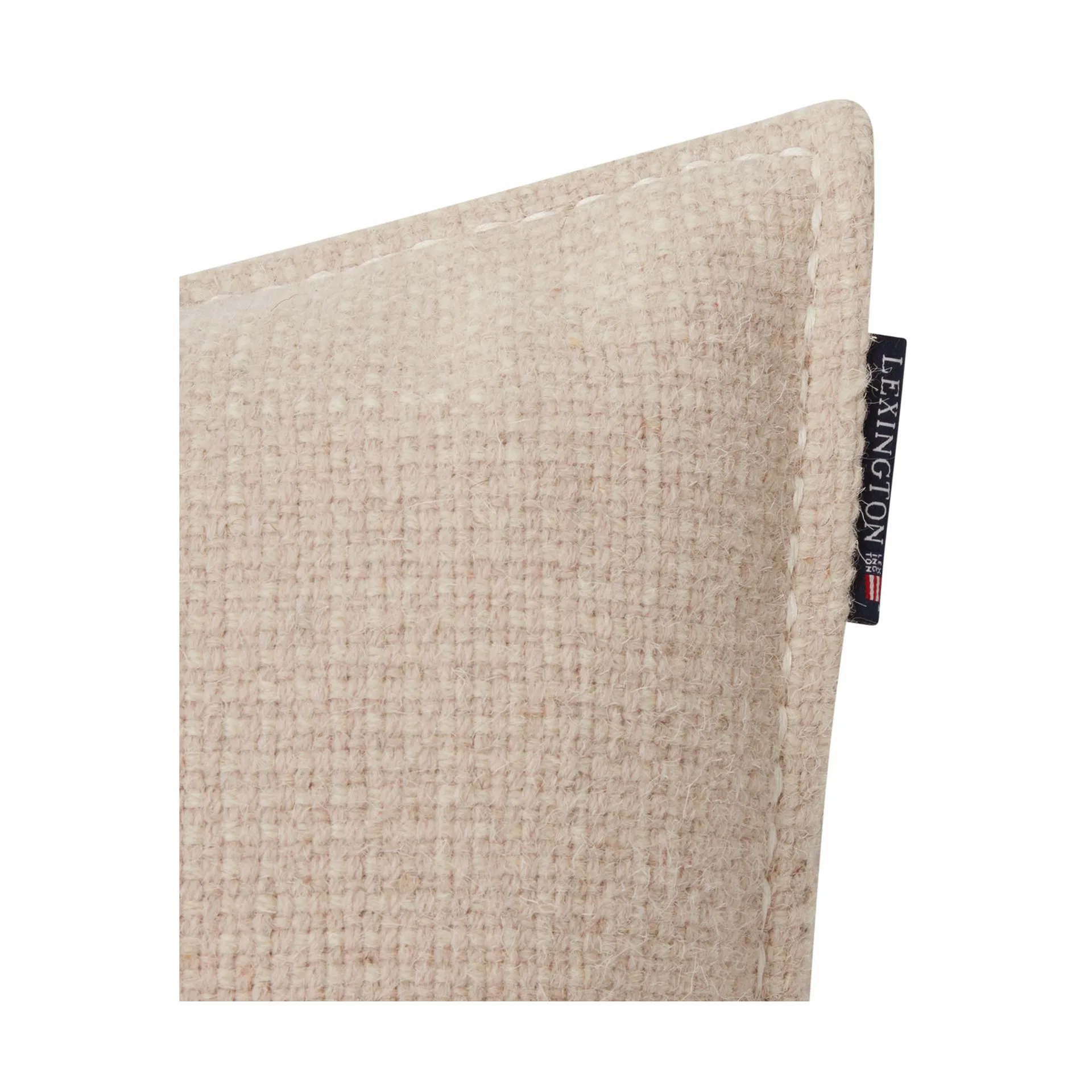 リブ ウール コットン ミックス クッションカバー 50x50 cm, Off-white Lexington | レキシントン